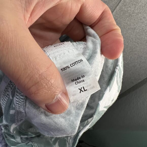 Stan Herman Printed Knit Jersey Square Neck Maxi Dress Delicate Sage X-Large - Picture 11 of 13